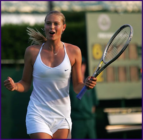 Famous sports female beauty from Russia